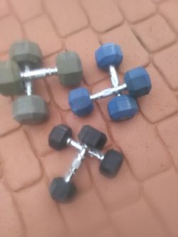 Dumbbells for sale made by Reebok