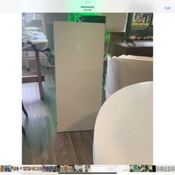 Mid Century White Table With Leif.  Sliding Gears Opens And Locks.    $1,500.00