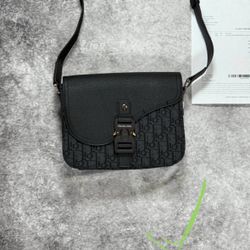 Dior Black Messenger Bag Designer Crossbody Luxury Brand New Authentic Unused