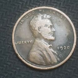 1920 And 1929 Lincoln Wheat Penny Rare 