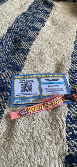 Vans Warped Tour 2 Day Wristband