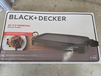 New Black & Decker 20 x 11 electric griddle