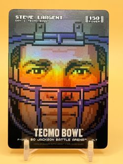 2026 Bo Jackson Battle Arena Tecmo Bowl Day 1 Pixel Promo Alt Steve Largent SP