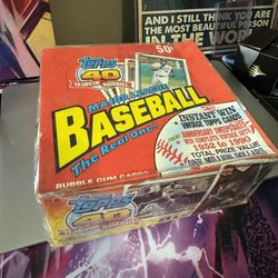 1991 Unopened Topps Baseball Cards Box
