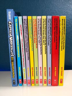 Captain Underpants Books #1-10 Plus 25th Anniversary