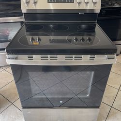 GE Electric Stove Stainless Steel