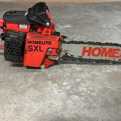 Homelite SXL Gas Powered Chainsaw