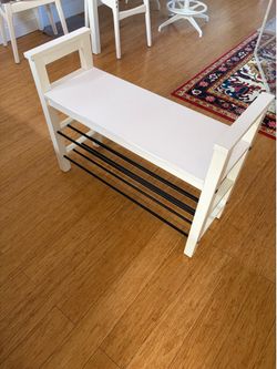 IKEA bench and shoe storage