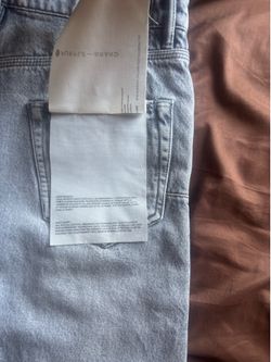 Grey purple jeans worn 3 times pretty good condition