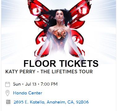 Katy Perry Tickets