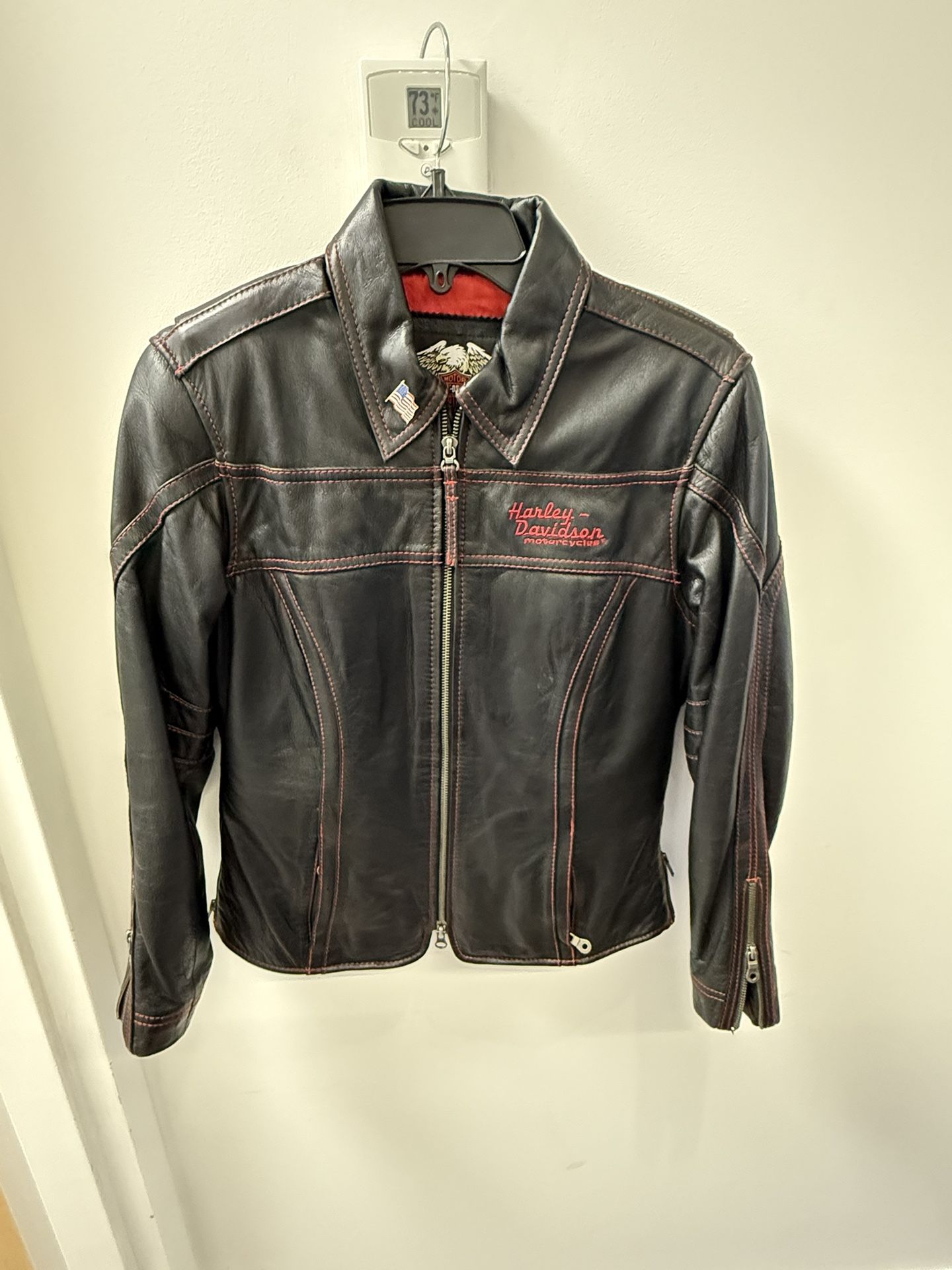 Harley Davidson Women’s Leather Jacket With Red Stitching Small) Kendall Area SW 107 Ave & 56st