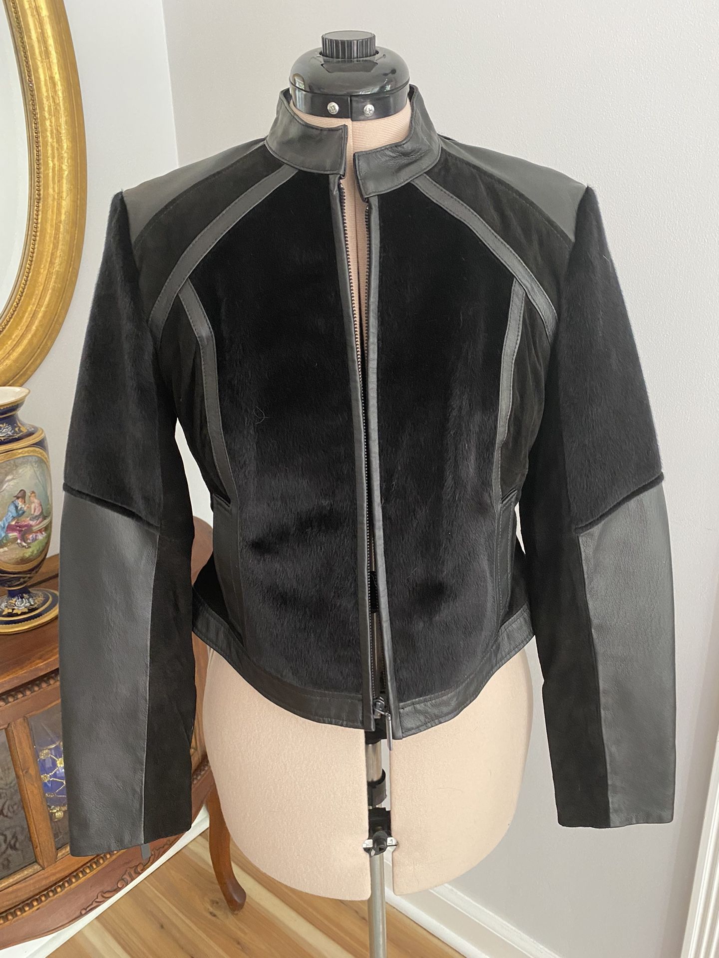 Calf leather jacket