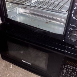 Small Microwave and Toaster Oven 