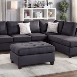 Sectional Sofa + Ottoman