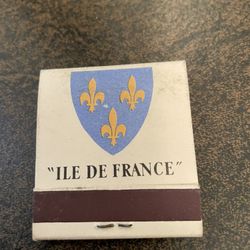 Vintage Ile de France (French Line) Matchbook 1940s