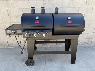 Asador para gas y carbón