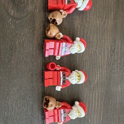 Lego Santa Lot Of 4 Minifigures
