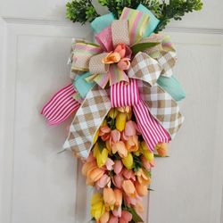 Tulip Easter Carrot Wreath Decor 