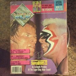WWE Sting Autographed Magazine 