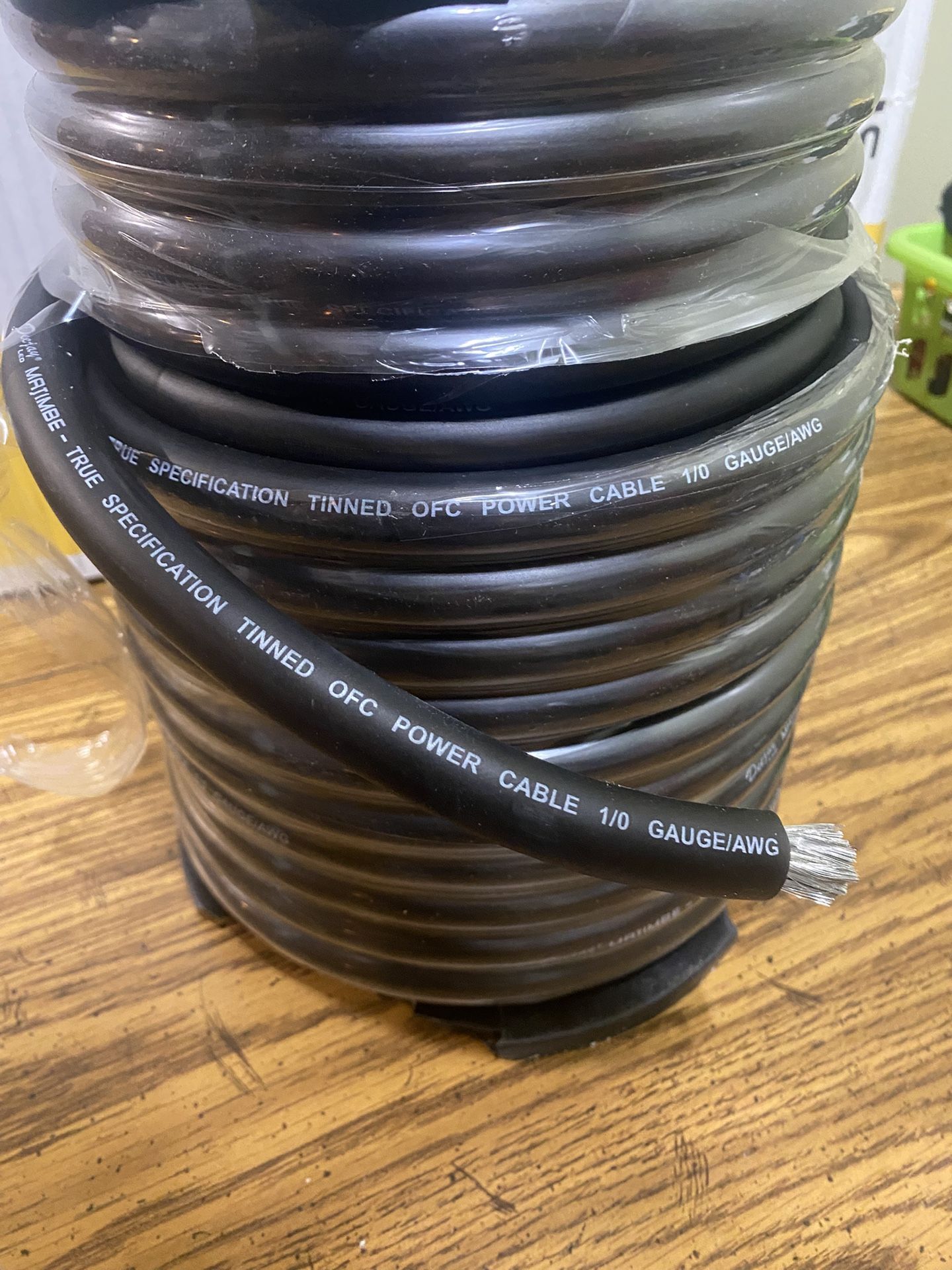 New 0 Gauge Tinned OFC Ground/Power Cable $5 Per FT