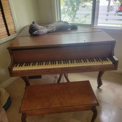 Baby Grand QRS Player Piano Scroll Down To Description For Info