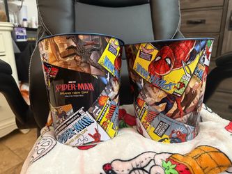 Marvel Studios Spider-Man: Brand New Day Movie Promo Bundle - Popcorn Buckets, Hat, and Poster