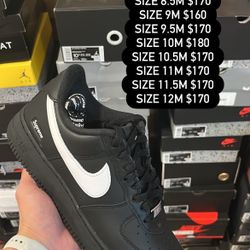 Supreme Black Air Force 1