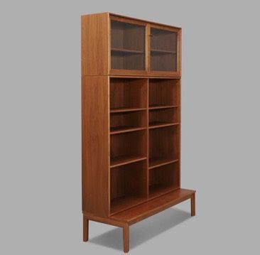 Swedish Mid Century Teak Bookcase by Alf Svensson