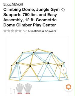 New VEVOR 12 ft Geometric Dome Climber Jungle Gym