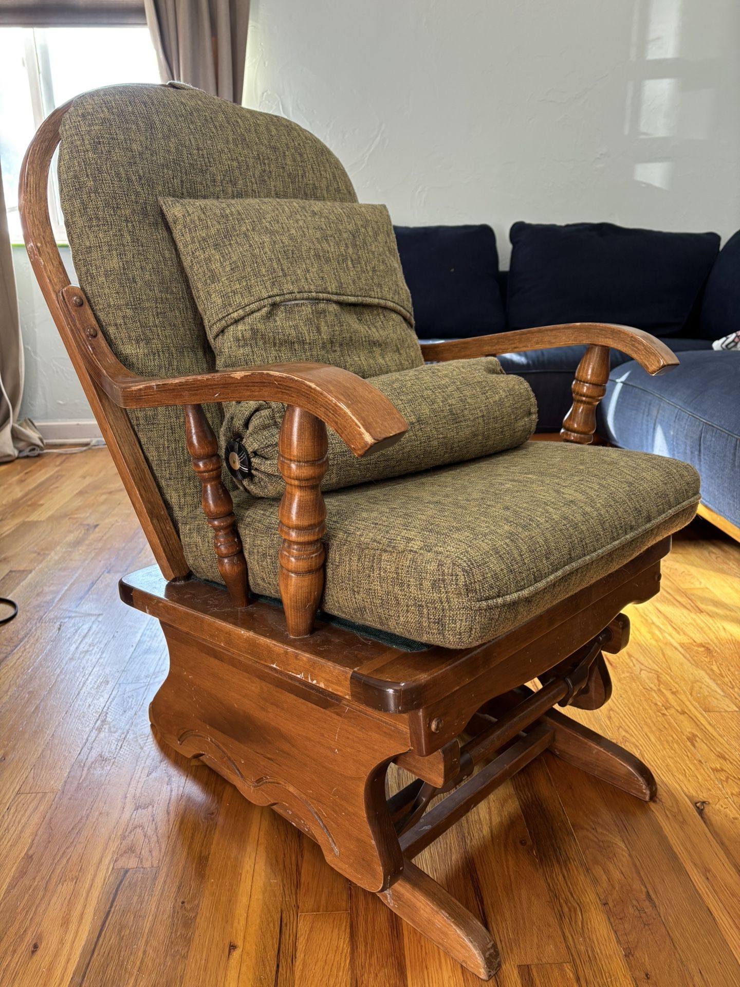 Wooden Rocker Glider Chair
