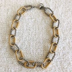 Beautiful Talbots Two Tone Link Necklace
