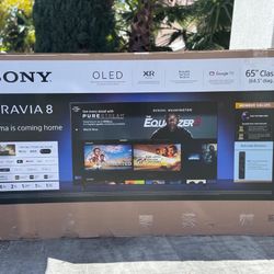 65” Sony smart 4k oled bravía 8 TV 