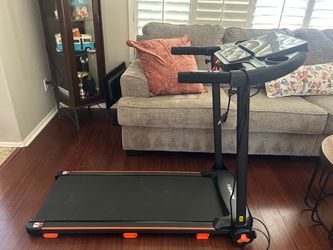 ABOWONE Folding Treadmill with Console