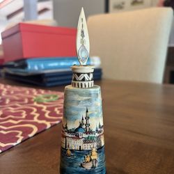 Painted ivory perfume bottle