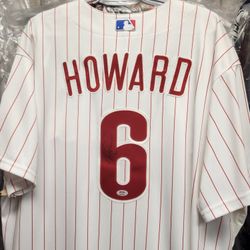 Phils Ryan Howard Signed,  PSA-Certified Jersey 