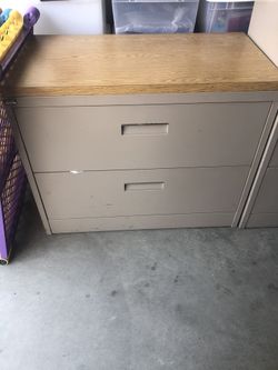 Two Drawer Filing Cabinet / Storage