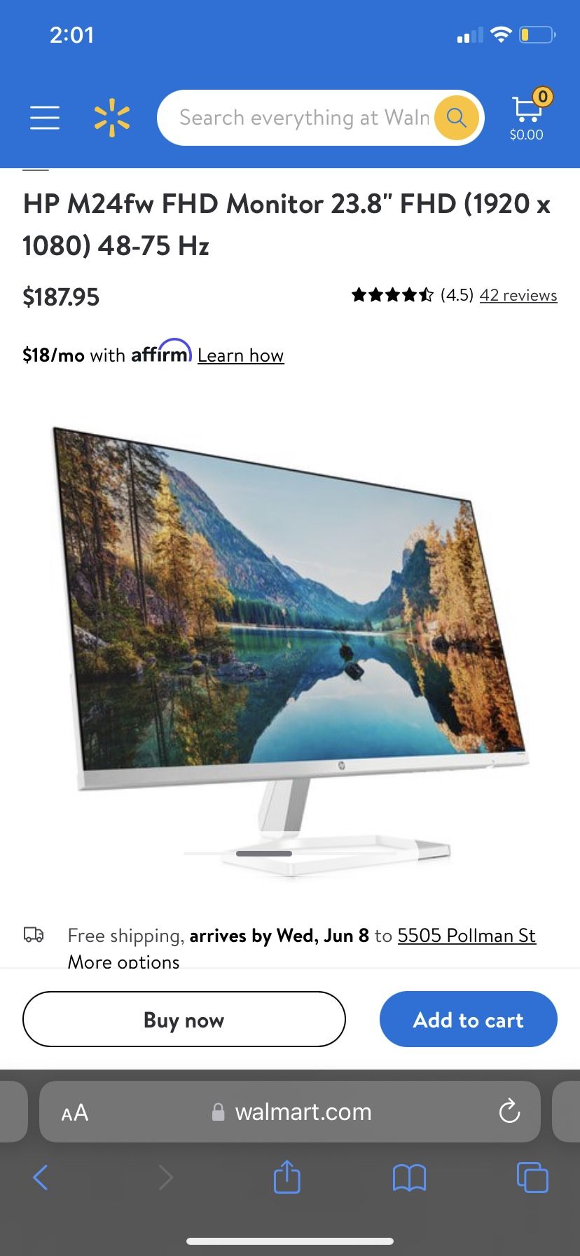 HP M24fw FHD Monitor 23.8"