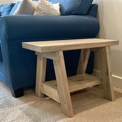 Set Of Solid Wood Benches, Side Tables / Nightstands 