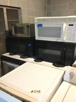 Over the range microwaves/ one year warranty