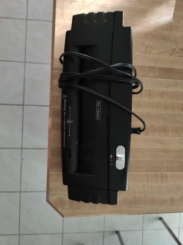 Paper Shredder - Fits Over Waste Basket