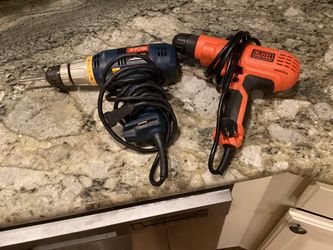 Two electric drills