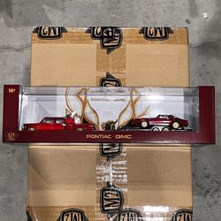 M2 Machines 1:64 Auto-Haulers Release 96 1977 GMC Sierra 3500 - Custom & 1977 Pontiac Firebird Trans Am