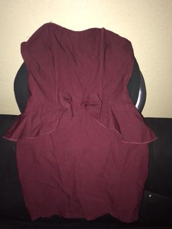 Burgundy dress