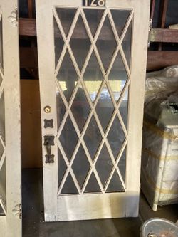 Vintage entry door