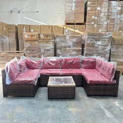Assembled 7pc Patio Outdoor Set 