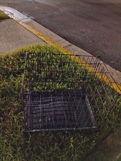 24" folding pet crate pickup only cash