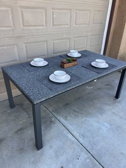 Stone Outdoor Patio Table