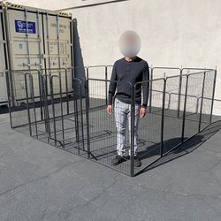 (NEW) $270 Large 10x10ft Heavy Duty 48” Tall, 16-Panels Dog Playpen Pet Exercise Fence Crate Kennel