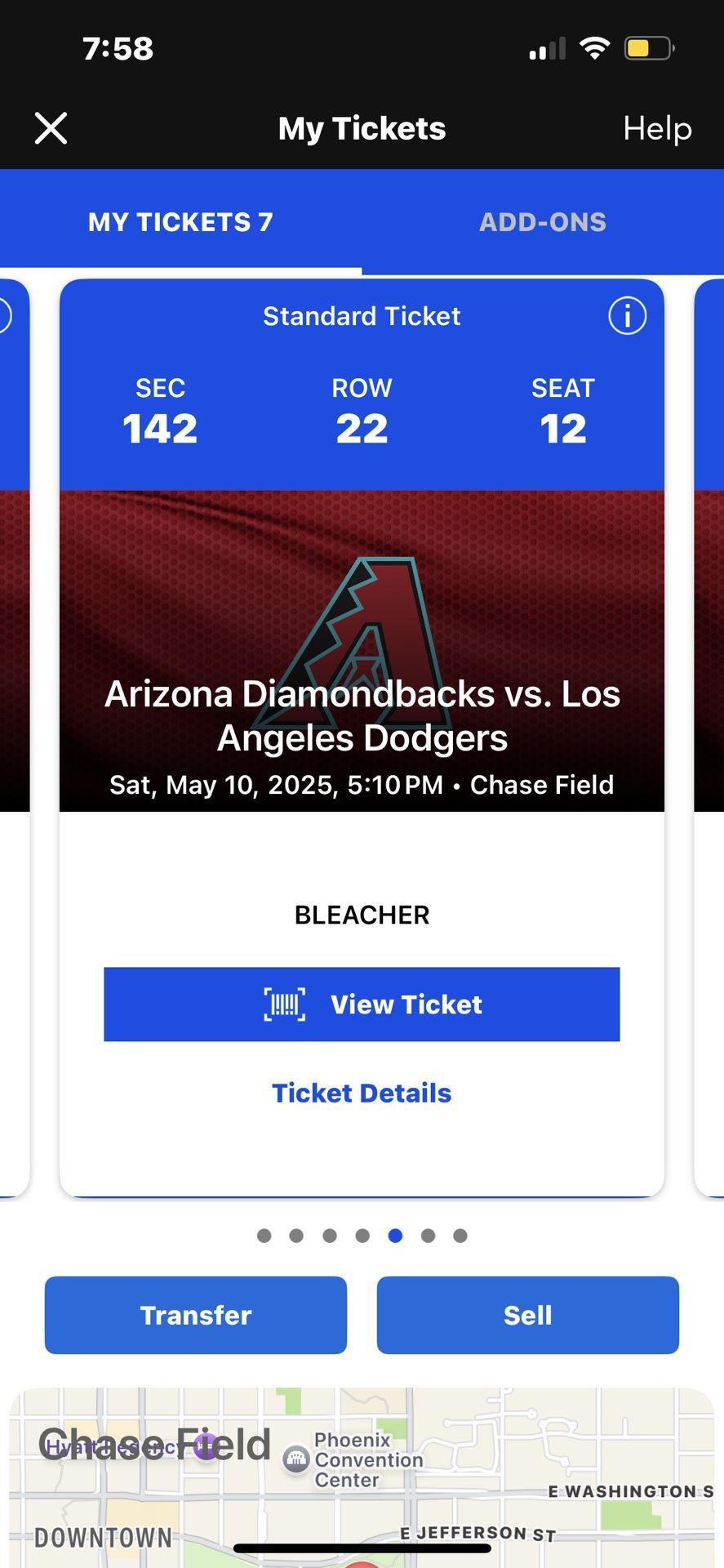 Diamondbacks and Dodgers Game May 10