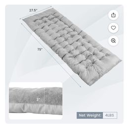 Costway Camping Cot Pad Resting Pad Crystal Velvet Outdoor Lightweight Backpacking Gray